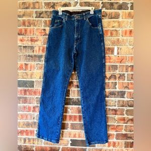 Wrangler Regular Fit Blue Denim Five Pocket Jeans Size 32x32.5